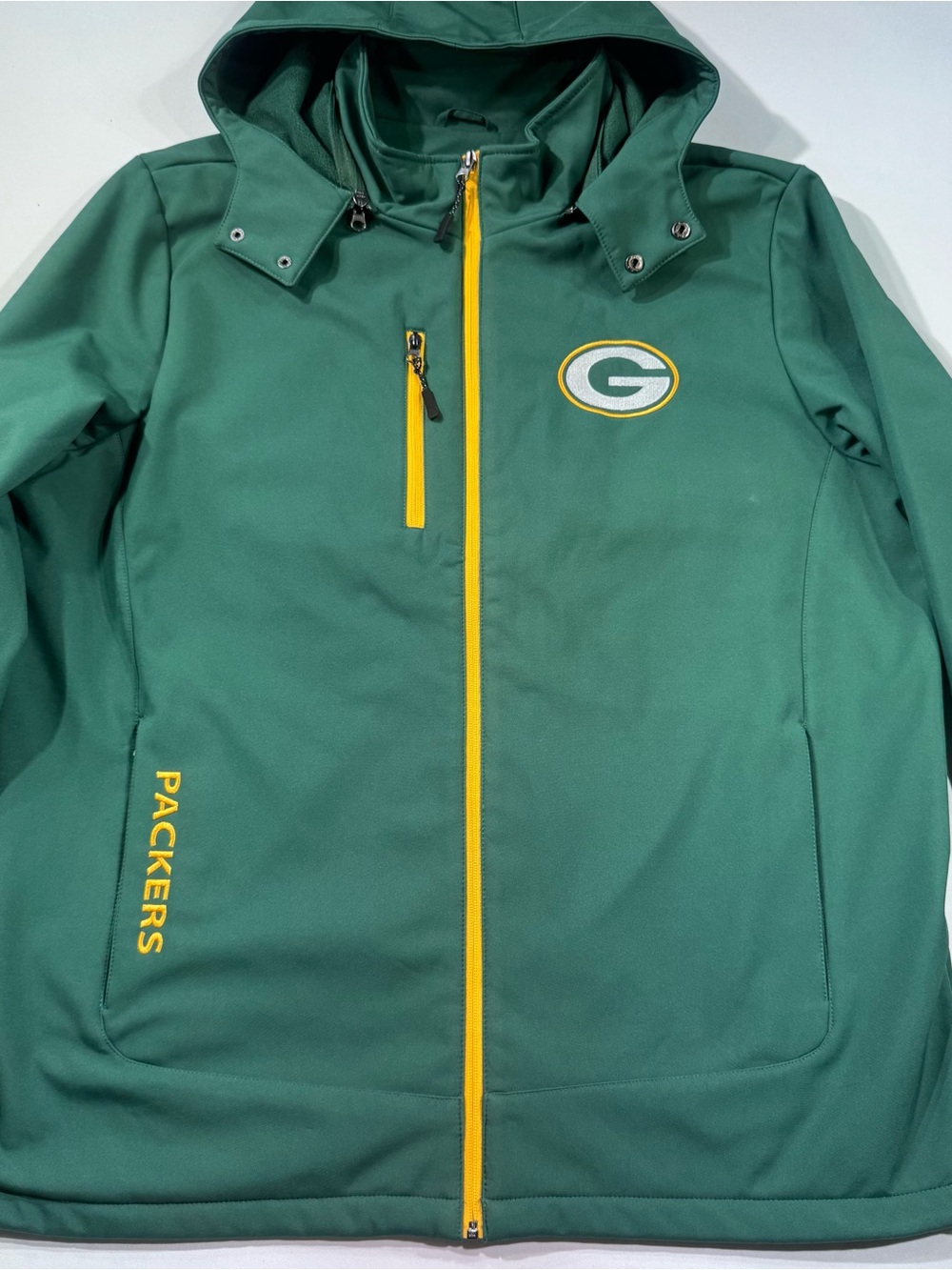 GREEN BAY PACKERS G-III NFL Mens Soft-shell Full-Zip Jacket/Coat,Green/Yellow,XL